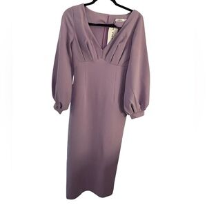 Elagia Lavender Cotton-Polyester maxi dress size S